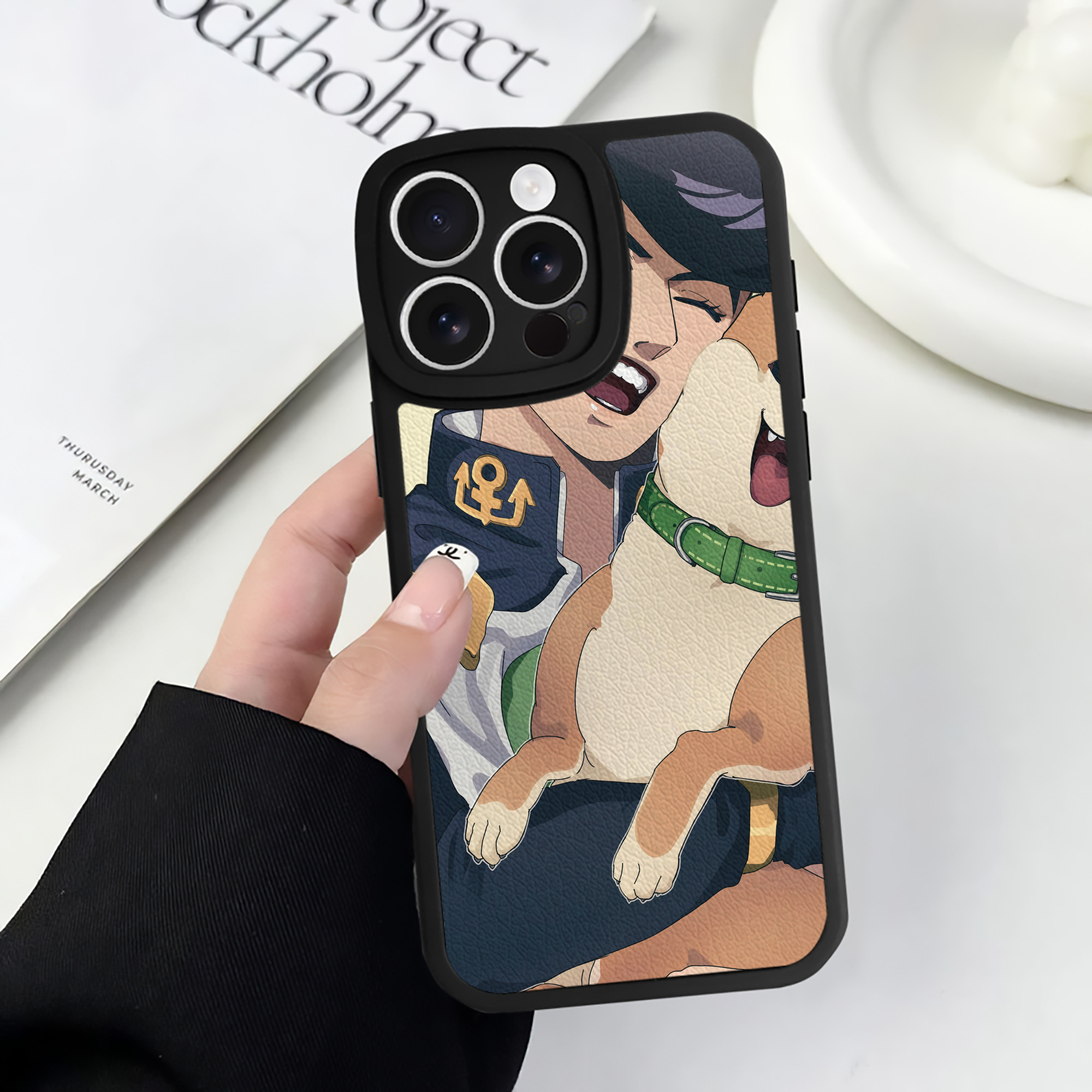 （画像用） ジョジョの奇妙な冒険 JoJo's Bizarre Adventure 【iPhone 16シリーズ対応】シリコンスマホケース（レザー調） 材質：シリコン